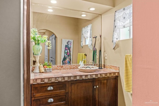 bathroom with vanity