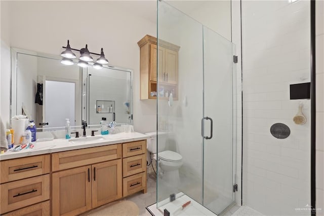 13801 N 37th St, Mcallen, TX 78504 - bathroom featuring a shower stall and vanity