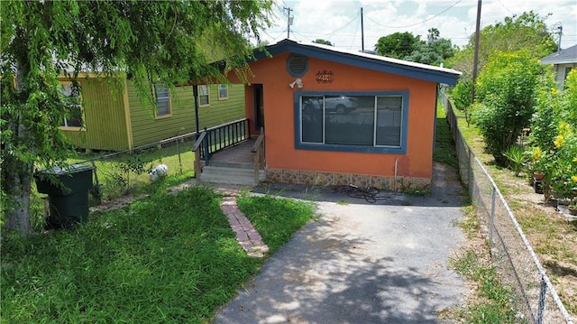 view of front of home