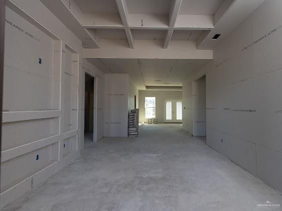 interior space featuring concrete floors