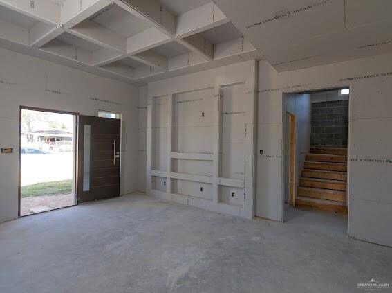 interior space with concrete flooring