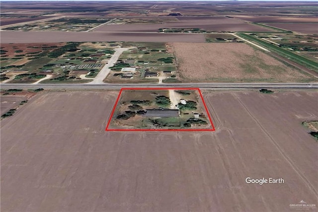 21890 Fm 508, Harlingen, TX 78550 - aerial view of property and surrounding area with property boundaries highlighted