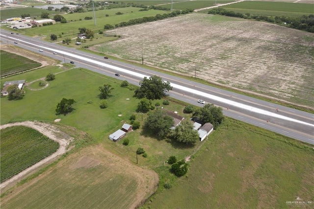 bird's eye view featuring a rural view