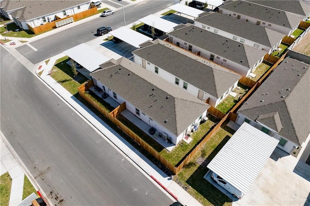 aerial view featuring a residential view