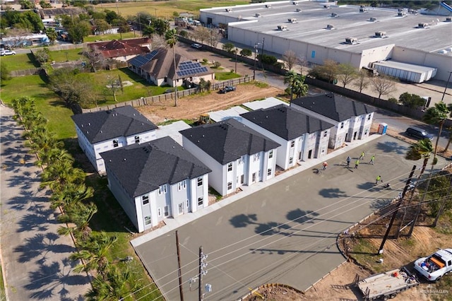 aerial view featuring a residential view