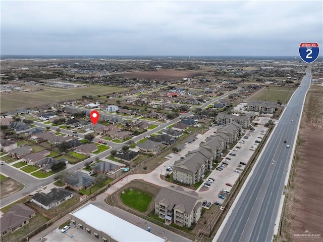 drone / aerial view featuring a residential view