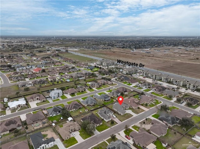 birds eye view of property featuring a residential view