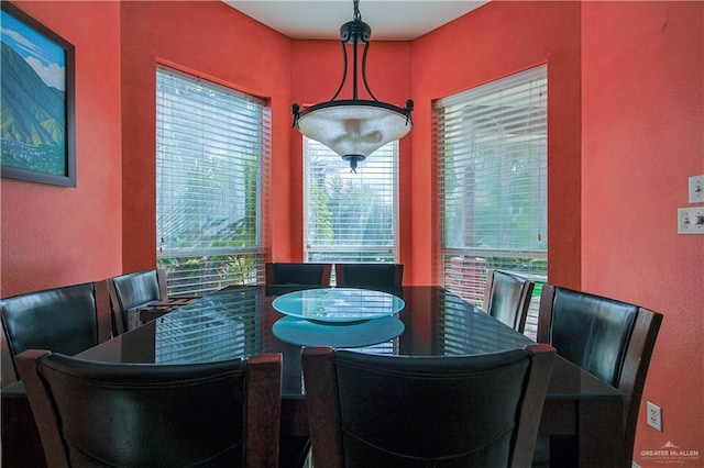 view of dining room