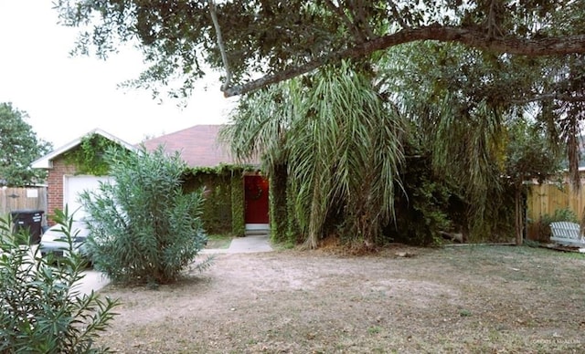 view of obstructed view of property