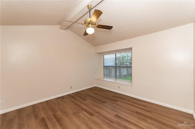 5111 Other, San Antonio, TX 78217 - empty room featuring wood finished floors, baseboards, a ceiling fan, and a textured ceiling