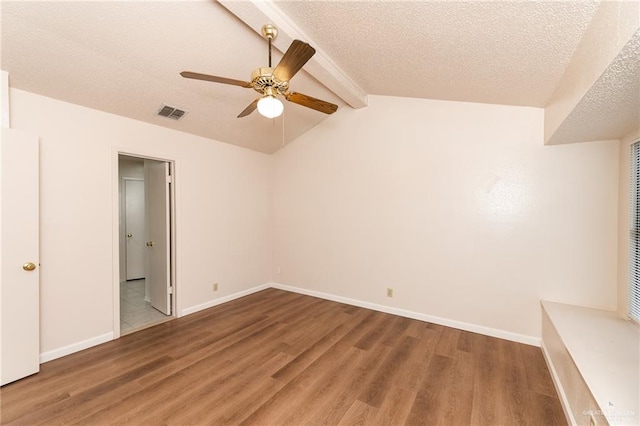 5111 Other, San Antonio, TX 78217 - unfurnished bedroom featuring wood finished floors, baseboards, a textured ceiling, and ceiling fan