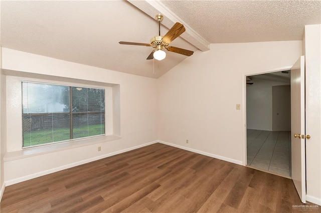 5111 Other, San Antonio, TX 78217 - empty room featuring wood finished floors, ceiling fan, a textured ceiling, and baseboards