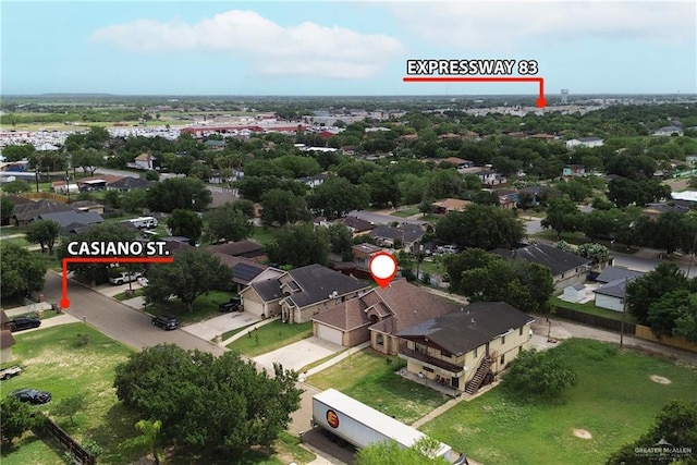 406 Casiano St, Donna, TX 78537 - aerial perspective of suburban area