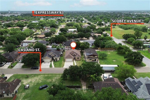 406 Casiano St, Donna, TX 78537 - aerial perspective of suburban area