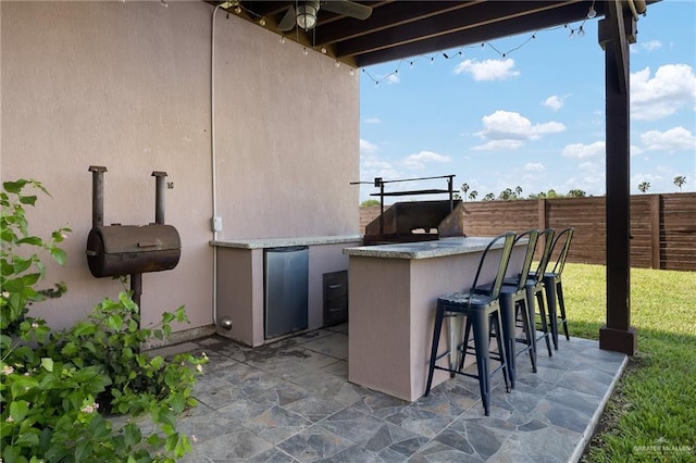 1801 Ozark Ave, Mcallen, TX 78504 - view of patio featuring fence and area for grilling