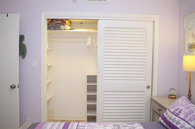 view of closet