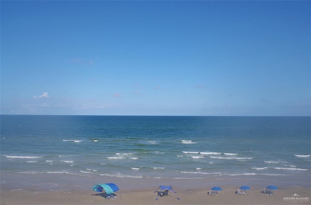 water view featuring a beach view