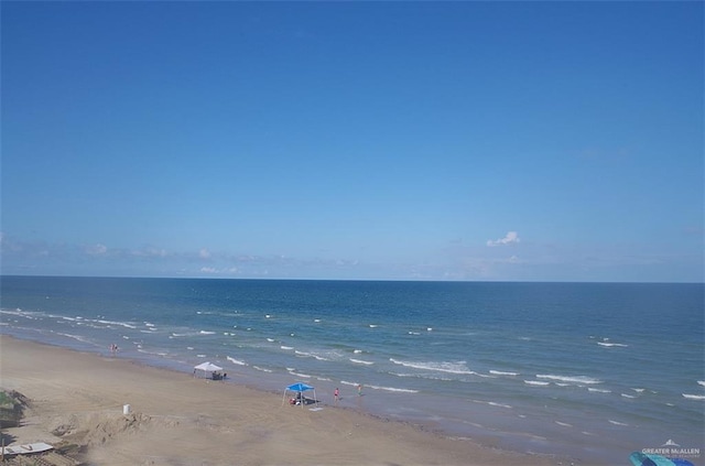 property view of water with a view of the beach