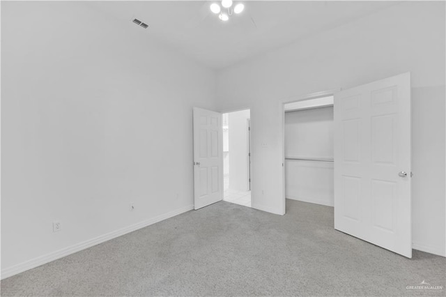 412 Sabine Ct, Mission, TX 78572 - unfurnished bedroom featuring carpet floors, a closet, baseboards, and a ceiling fan