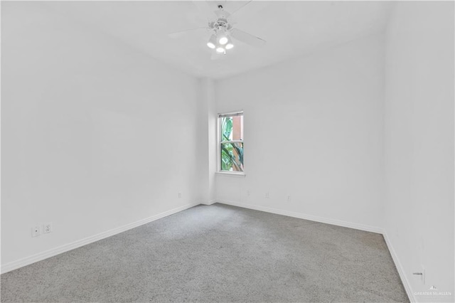 412 Sabine Ct, Mission, TX 78572 - carpeted empty room featuring ceiling fan and baseboards