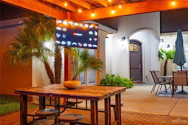 view of patio / terrace featuring outdoor dining area