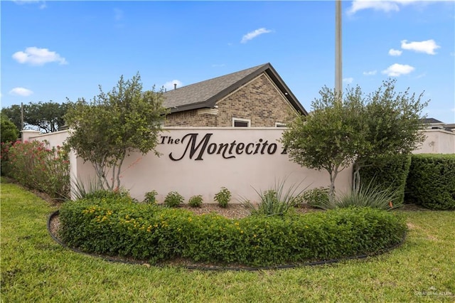3313 Showboat Dr, Edinburg, TX 78541 - community / neighborhood sign featuring a yard