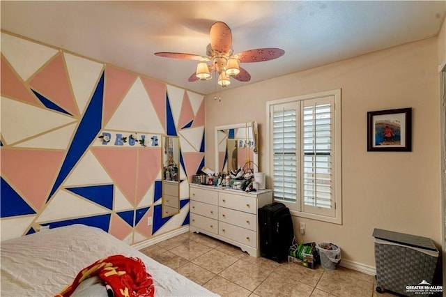 3417 Belinda St, Edinburg, TX 78541 - bedroom with tile patterned flooring