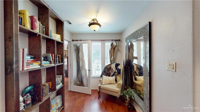 2802 Huisache Ave, Edinburg, TX 78539 - sitting room featuring wood finished floors and french doors