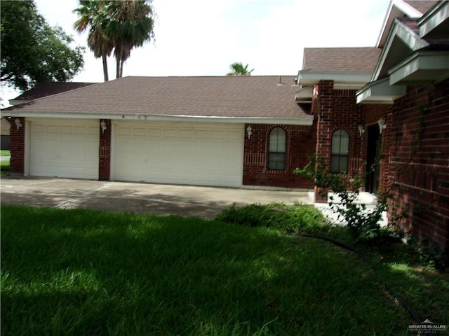 ranch-style house featuring a garage