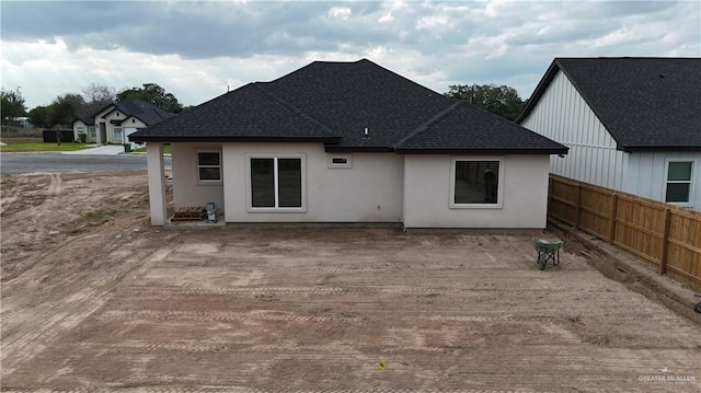 rear view of property with a patio area