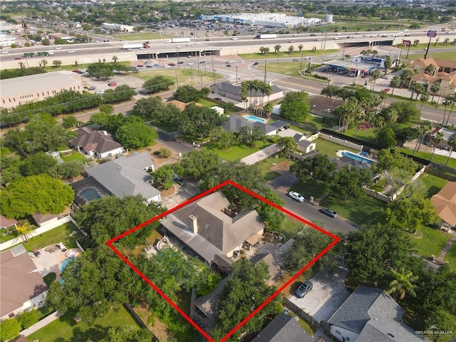 1205 Susan Dr, Edinburg, TX 78539 - drone / aerial view featuring a residential view