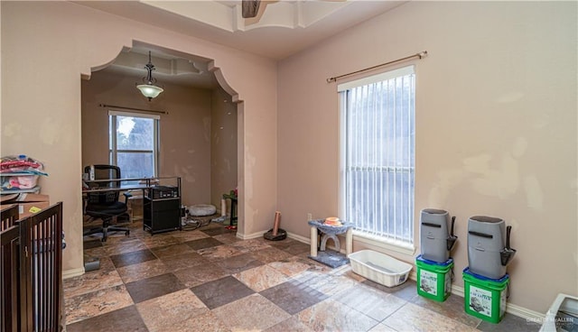 2904 Victoria St, Hidalgo, TX 78557 - office space with arched walkways and stone finish flooring