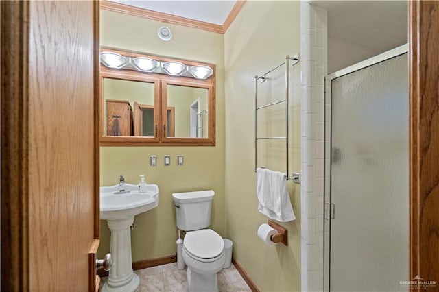 27101 N State Highway 345, San Benito, TX 78586 - bathroom featuring a stall shower and ornamental molding