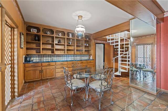 27101 N State Highway 345, San Benito, TX 78586 - dining area featuring stone tile floors