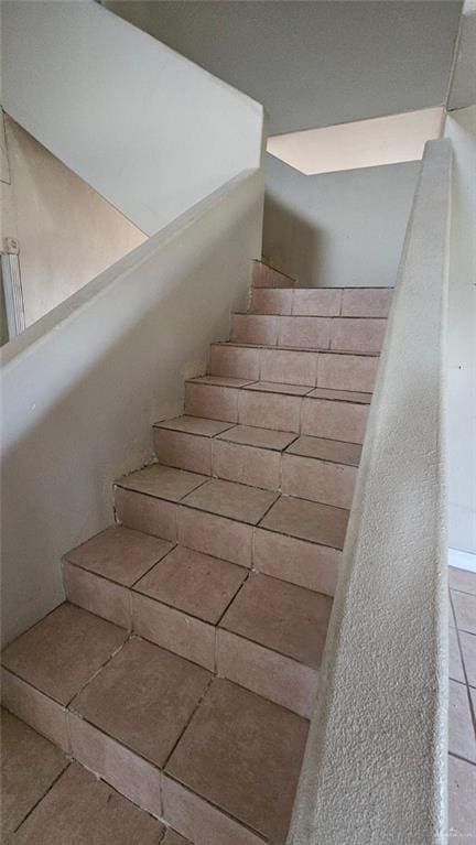 3106 E Maren Dr E, Mission, TX 78574 - stairs with tile patterned floors