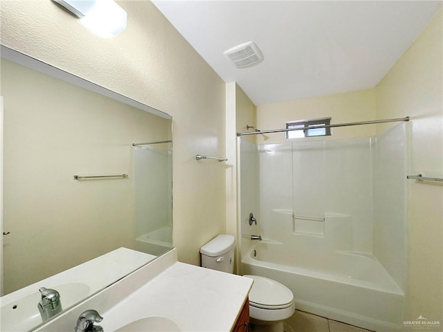 5024 Heron Ave, Mcallen, TX 78504 - full bath with vanity, shower / bathtub combination, and tile patterned flooring
