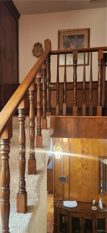 view of stairs