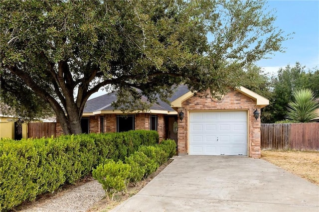 ranch-style house with a garage