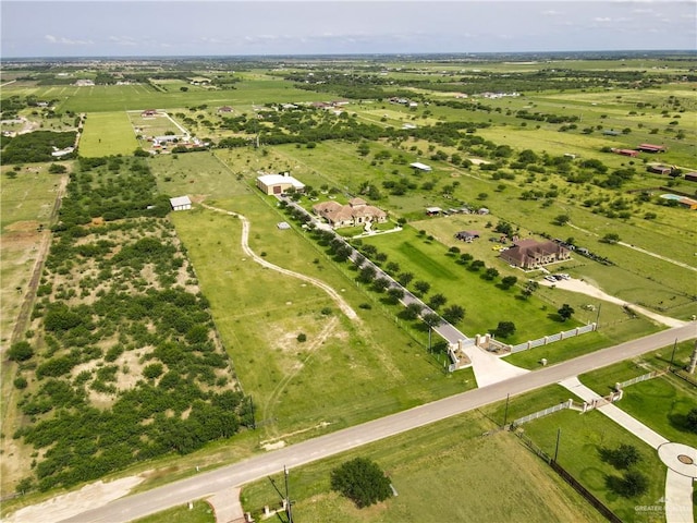 drone / aerial view featuring a rural view