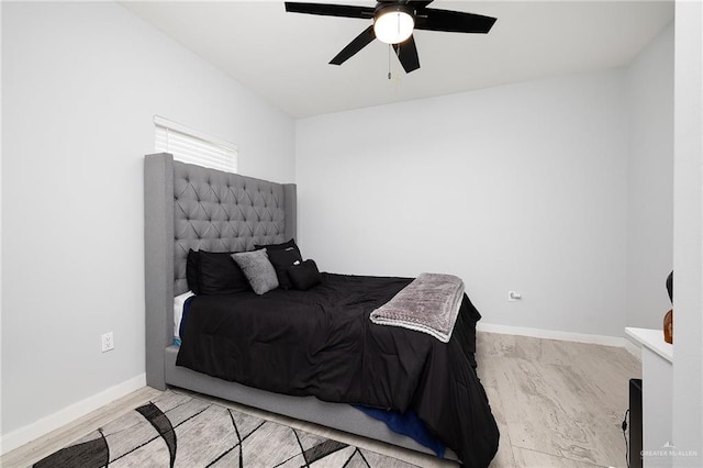 3306 Lauren Dr, Palmview, TX 78574 - bedroom featuring ceiling fan and baseboards