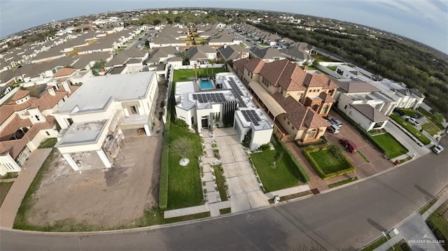 bird's eye view featuring a residential view