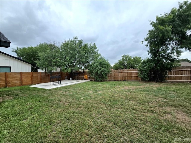 7313 N 25th Ln, Mcallen, TX 78504 - view of yard with a fenced backyard and a patio