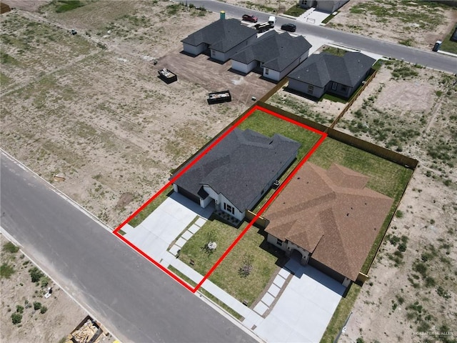 2117 Zinnia St, Weslaco, TX 78596 - aerial view of property's location with property boundaries highlighted