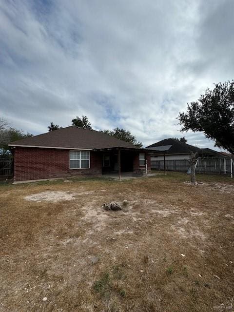 view of rear view of property