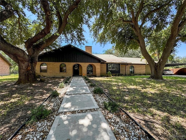 view of ranch-style home