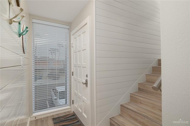 interior space featuring hardwood / wood-style flooring