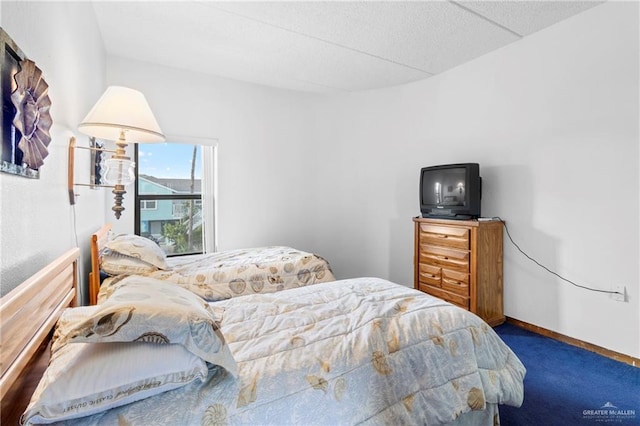 bedroom with carpet floors