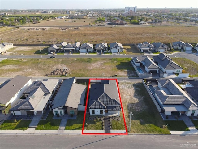 birds eye view of property featuring a residential view