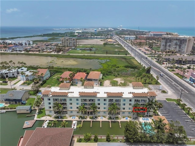 5909 Padre Blvd Unit 201, South Padre Island, TX 78597 - drone / aerial view of a large body of water