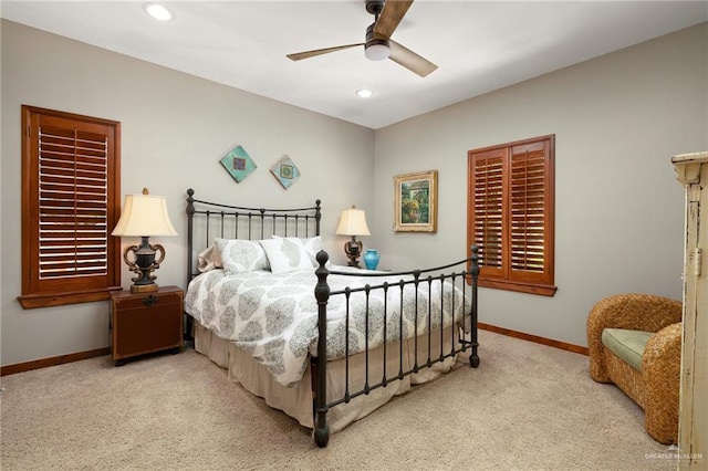 1509 Duke Ave, Mcallen, TX 78504 - carpeted bedroom featuring recessed lighting and a ceiling fan